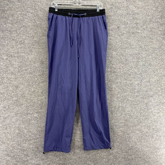Unitop Activewear Track Pants Women 32*30 Blue Drawstring High Rise Straight - Picture 1 of 11